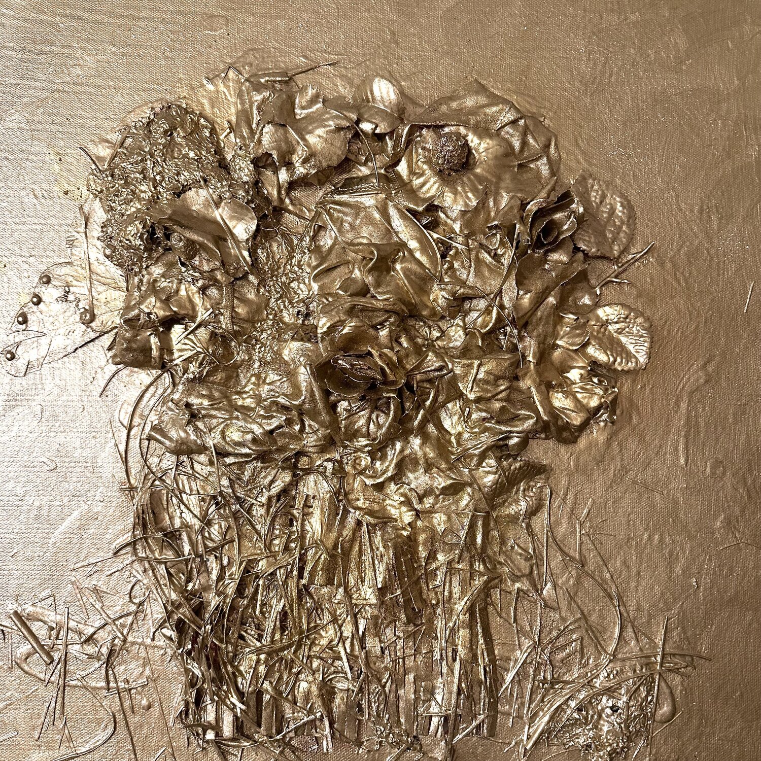 Golden Silence of Creation JULIJA PUZIRJOVA Original painting for sale