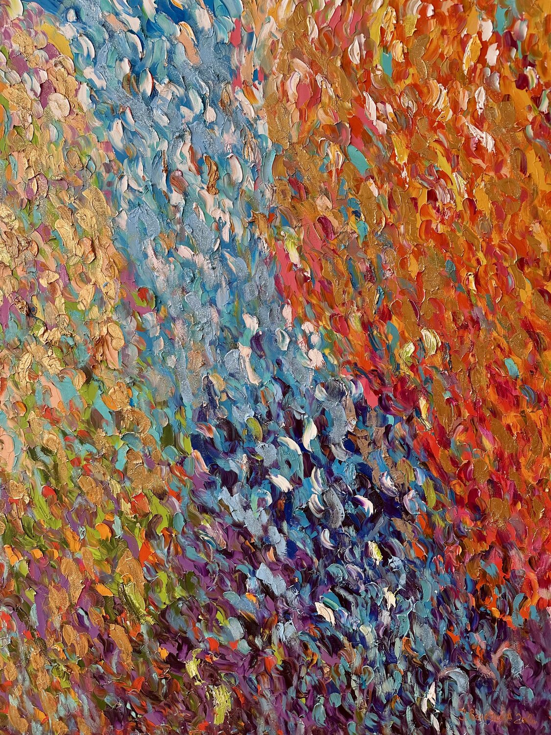 Waterfalls of the Universe JULIJA PUZIRJOVA Original painting for sale