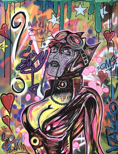 She wants to be catwoman by Valco, Painting for Sale on Select