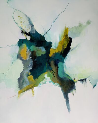 Effet papillon by Geneviève Girod, Painting for Sale on Select