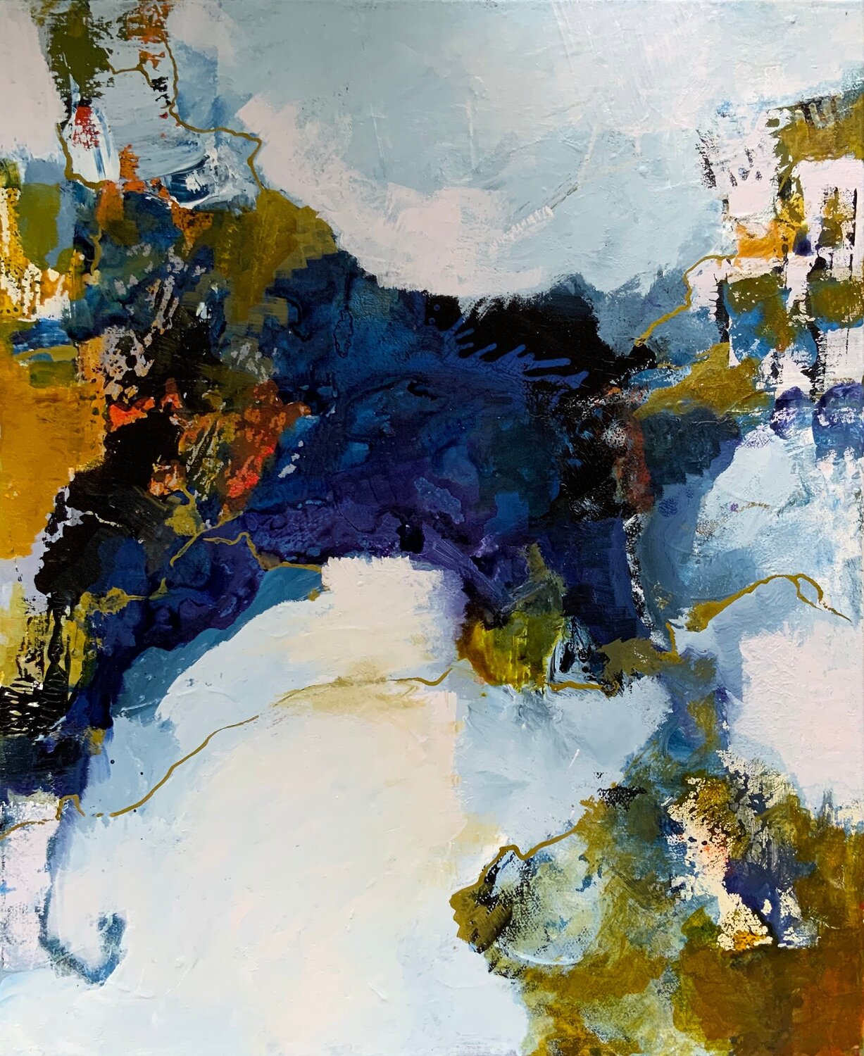 La dernière migration Geneviève Girod Original painting for sale