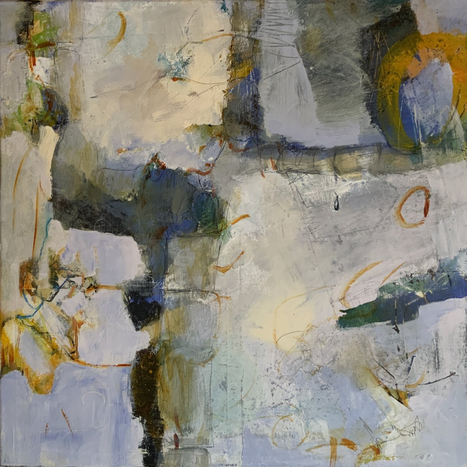 Mécanique des fluides Geneviève Girod Original painting for sale