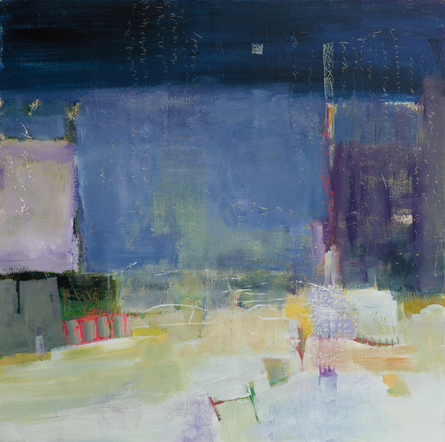 Si par une nuit d'hiver un voyageur Geneviève Girod Original painting for sale