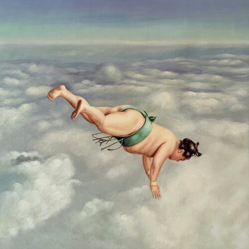 Nuages au dessus de Tokyo by Jean-Marie Gitard, Painting for Sale on Select
