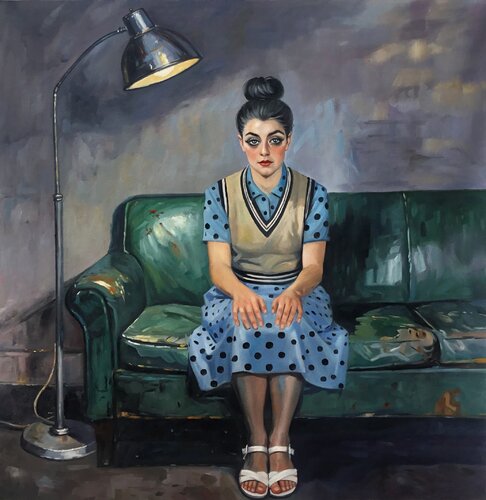 American Gothic III by Jean-Marie Gitard, Painting for Sale on Select