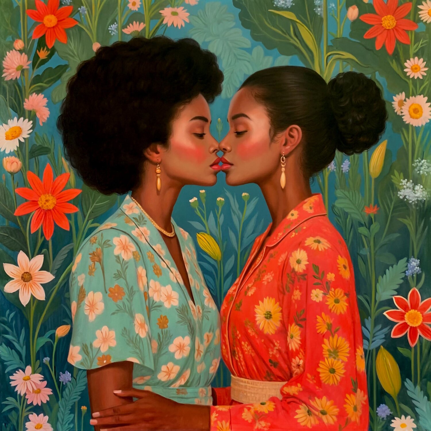 The Love Tales Jean-Marie Gitard Original painting for sale