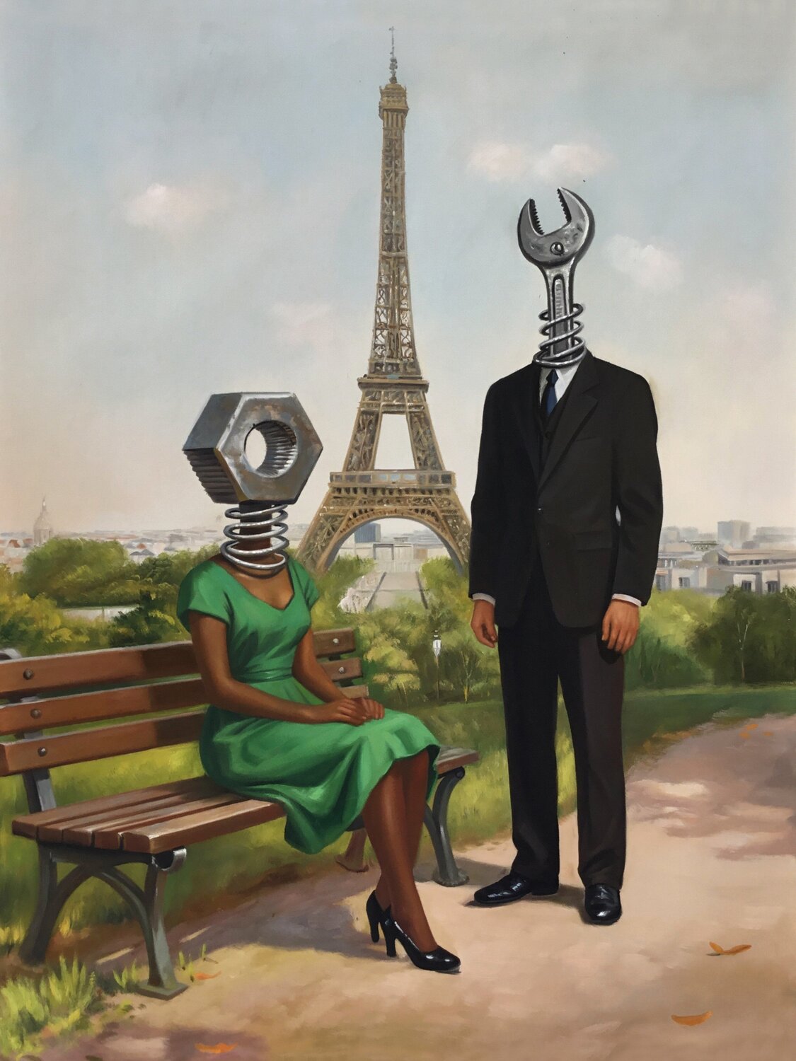 The Eiffel Tower Jean-Marie Gitard Original painting for sale