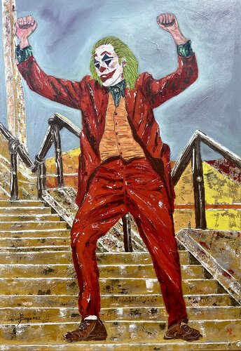 Joker2# by Biagio Antonio Occhipinti, Painting for Sale on Select