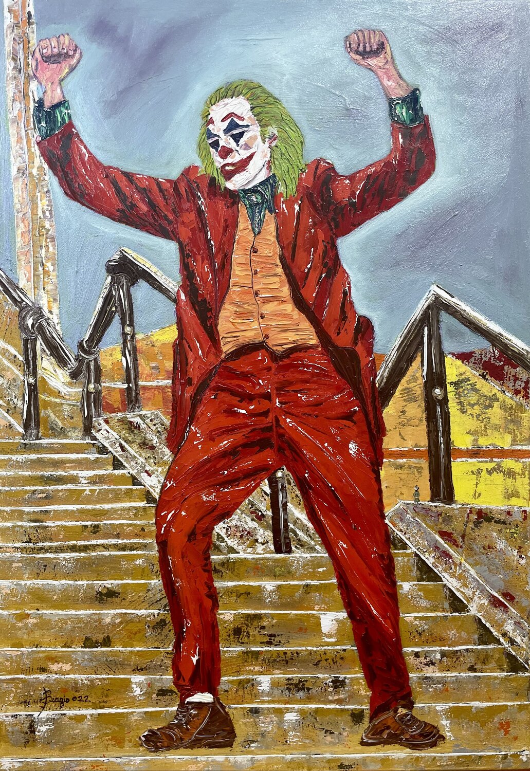 Joker2# Biagio Antonio Occhipinti Original painting for sale