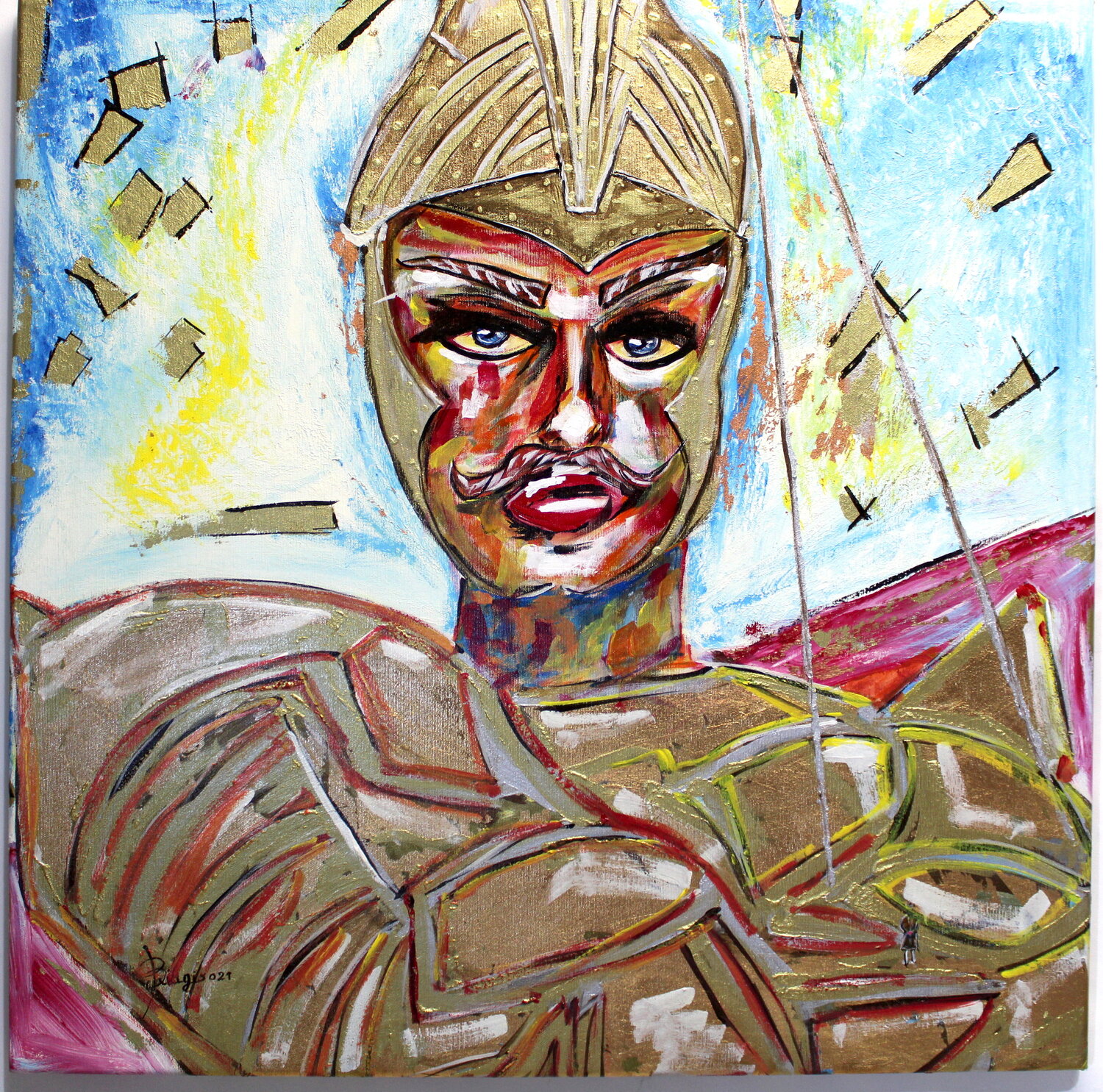 Orlando Furioso (Sicilian Puppy) Biagio Antonio Occhipinti Original painting for sale