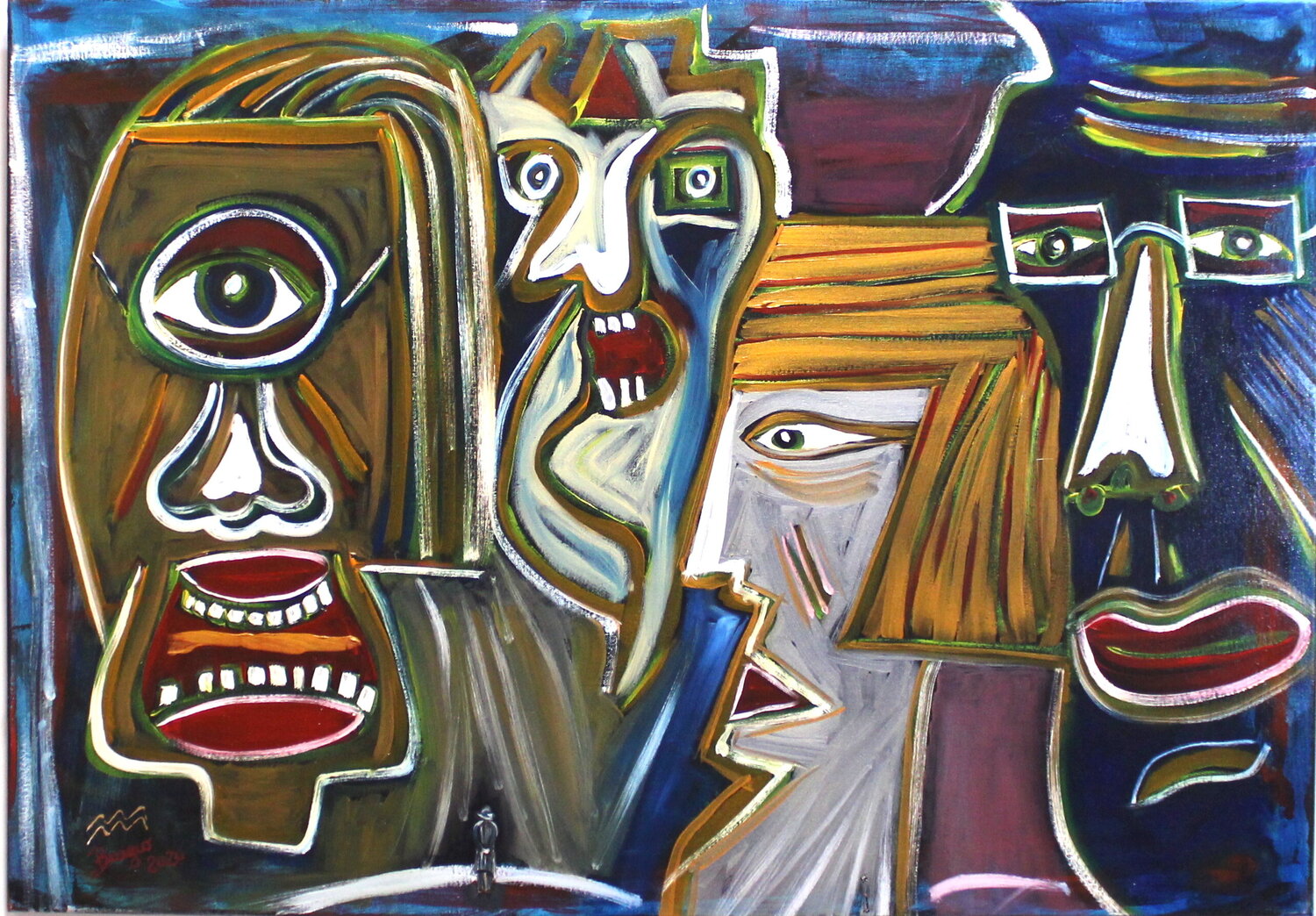Dinastie Biagio Antonio Occhipinti Original painting for sale