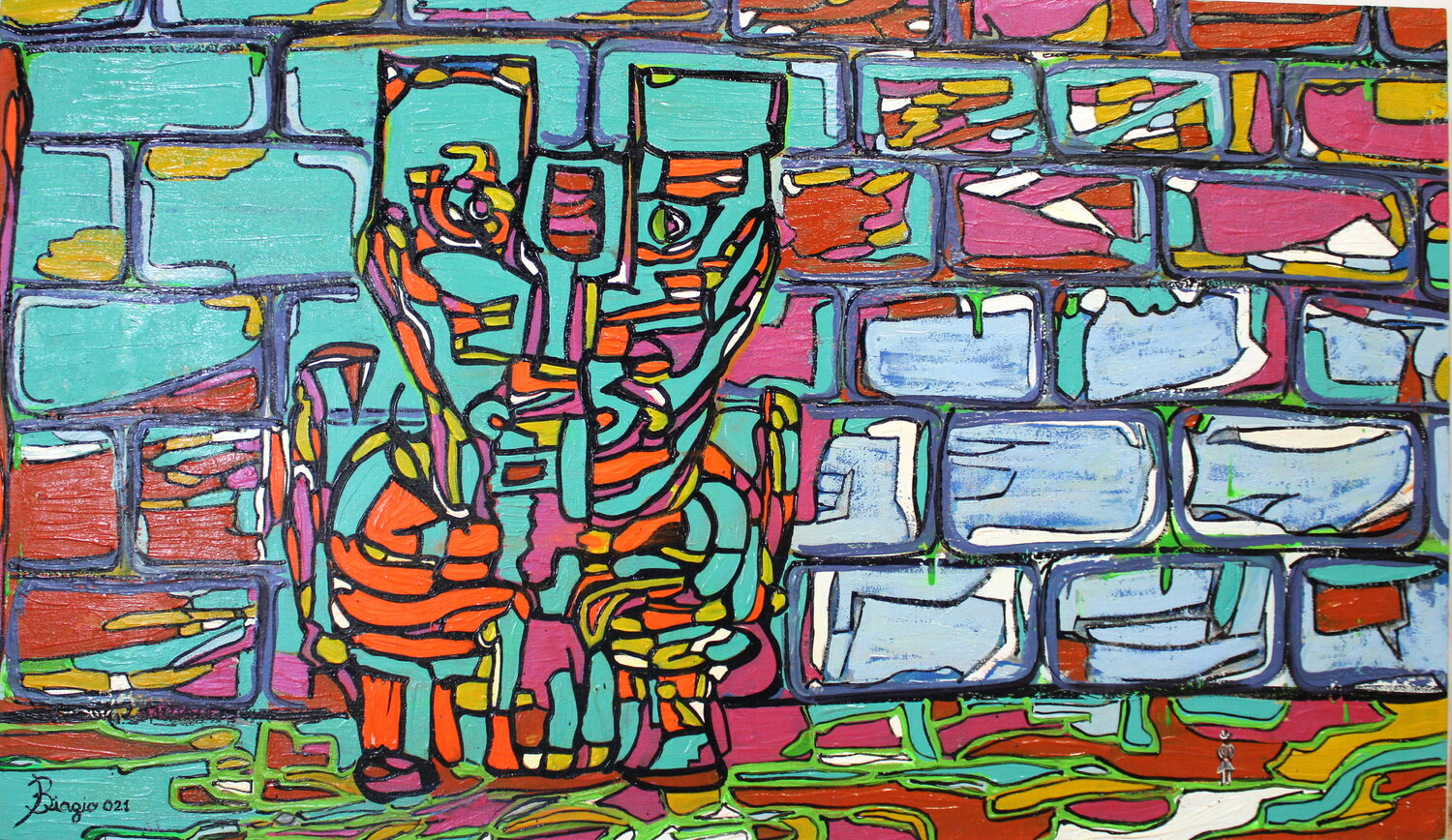 Conversazione in Bagno Biagio Antonio Occhipinti Original painting for sale