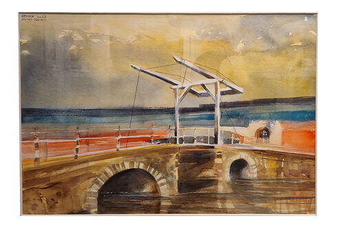 Puente en Brujas by Claudio Pincas Feldman, Painting for Sale on Select