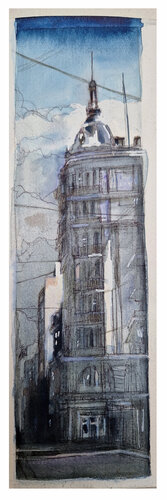 Cupula en San Telmo by Claudio Pincas Feldman, Painting for Sale on Select