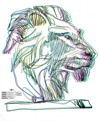 Leon Python process by Claudio Pincas Feldman, Drawing for Sale on Select