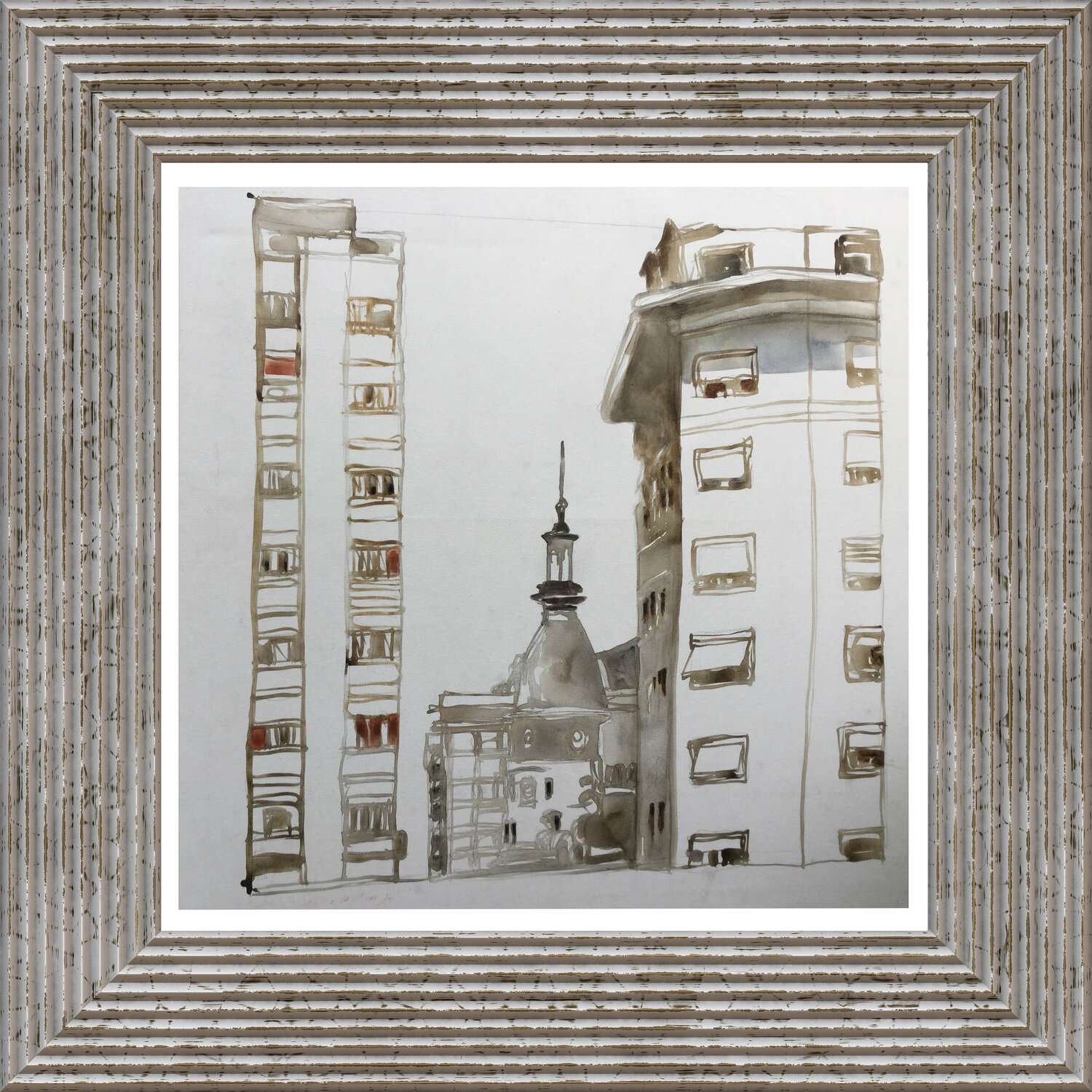 Lavalle y Avda 9 de Julio Claudio Pincas Feldman Original painting for sale