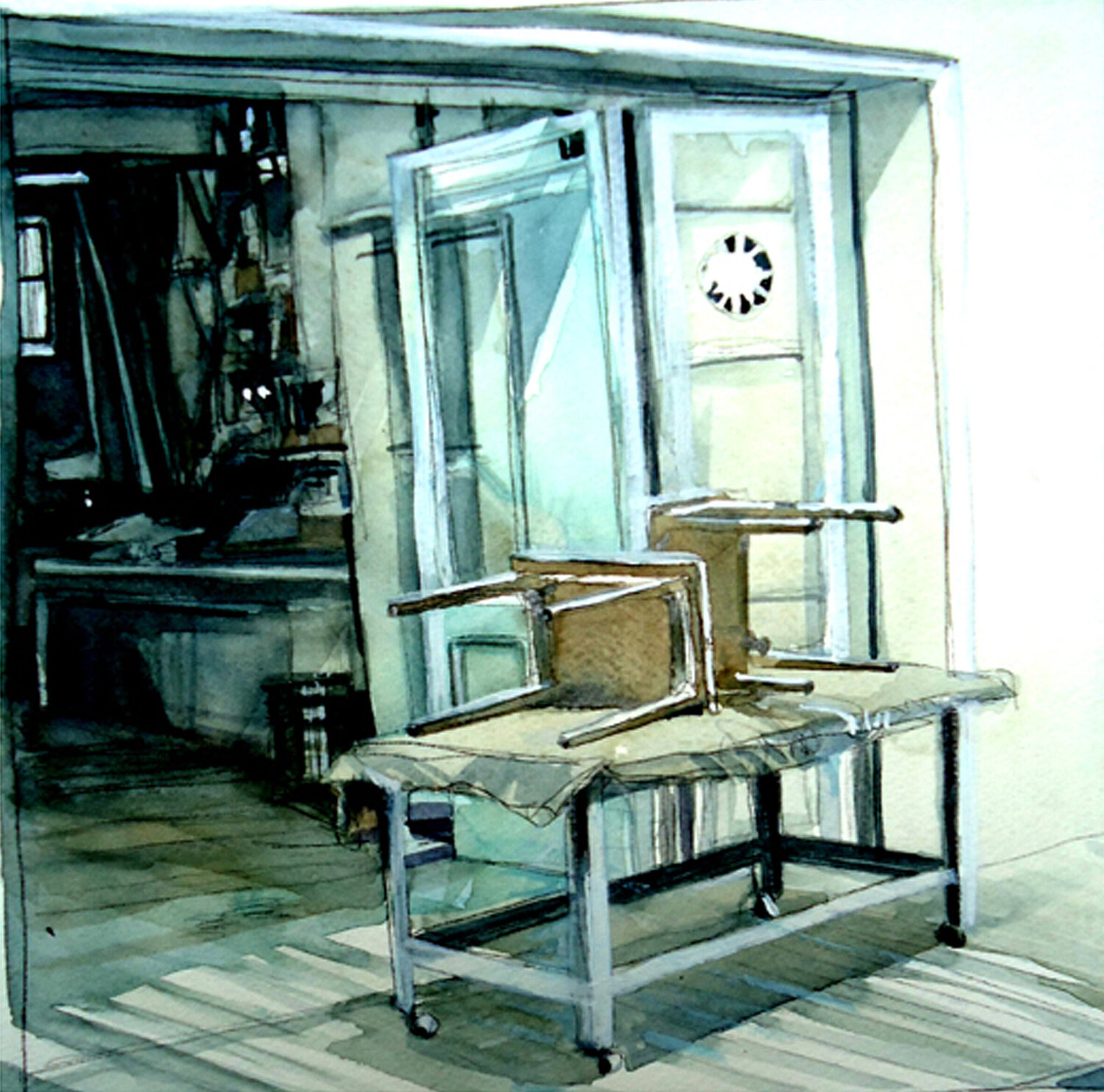 Beirut ( Detalles de la Ciudad-Sketchs) Claudio Pincas Feldman Original painting for sale