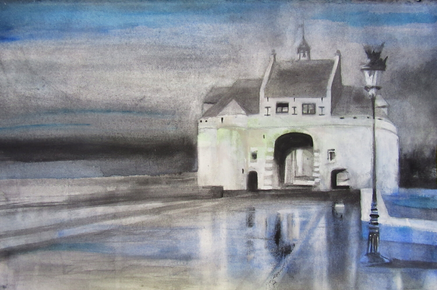 "Brugge Deur" ( Puerta de Brujas) Claudio Pincas Feldman Original painting for sale