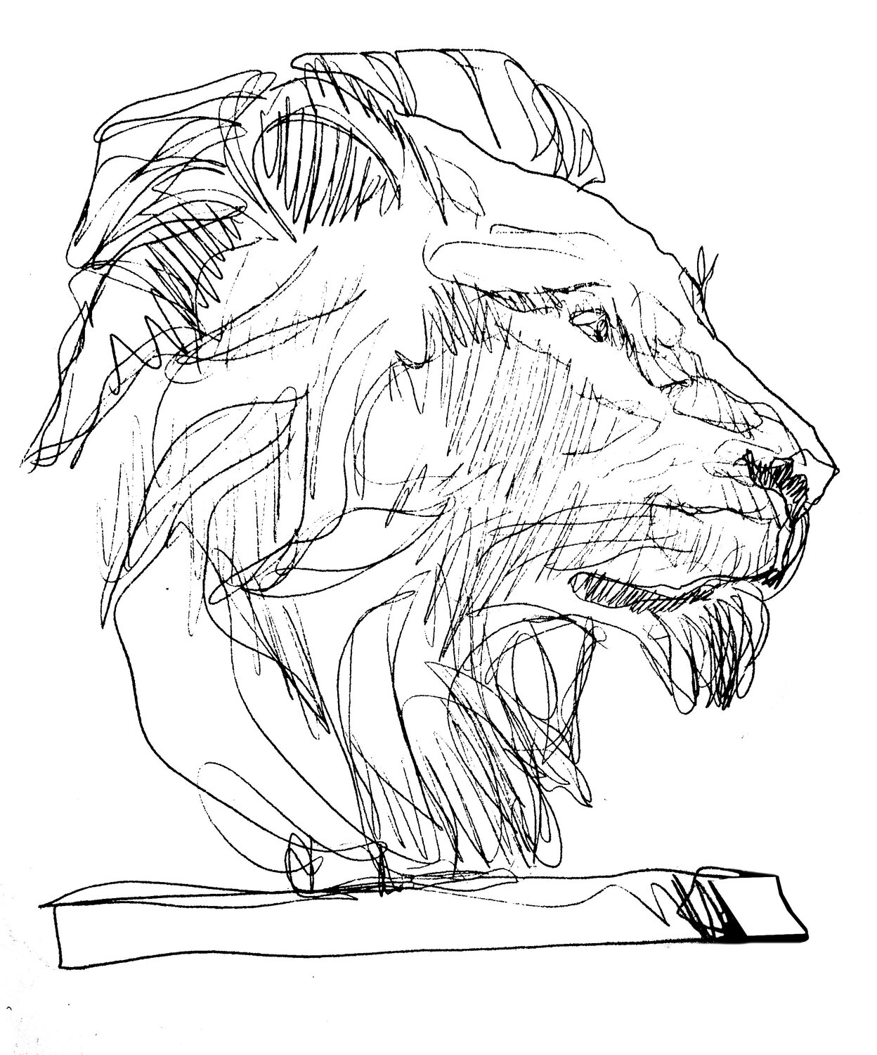 Leon Sketch Claudio Pincas Feldman Drawing for sale