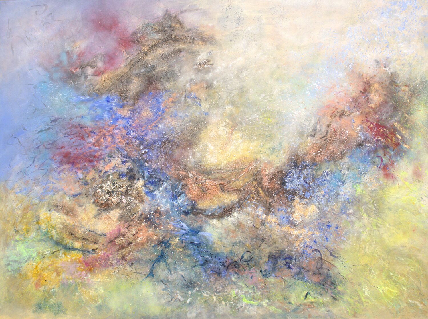 Abstract Galaxy Ludmilla Ukrow Original painting for sale