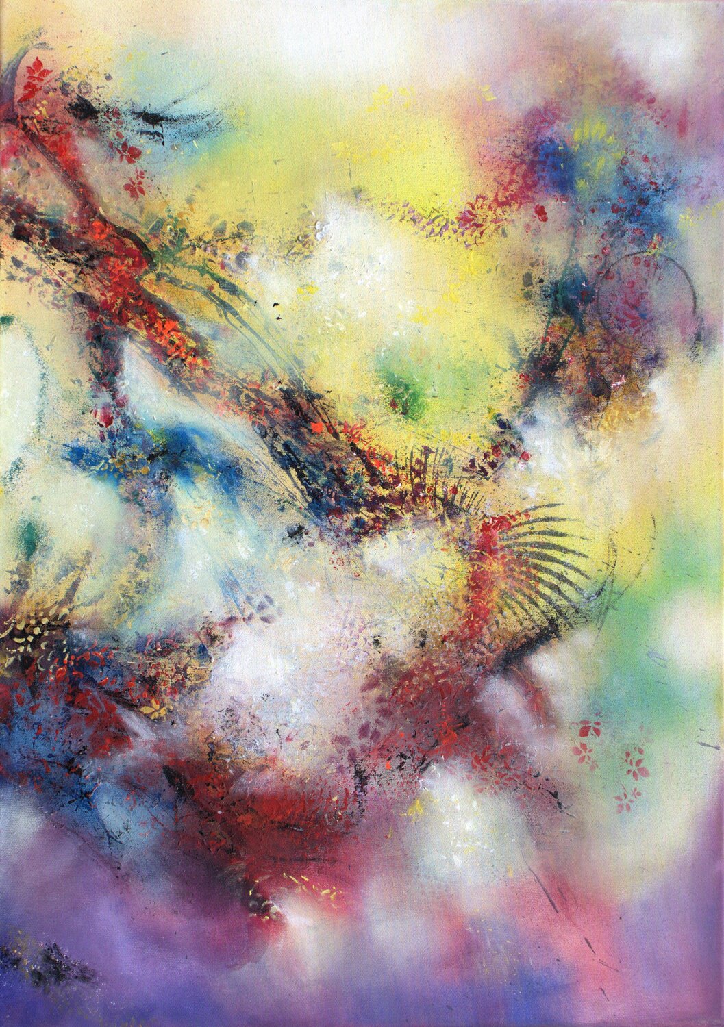 Abstract Fusion 2 Ludmilla Ukrow Original painting for sale