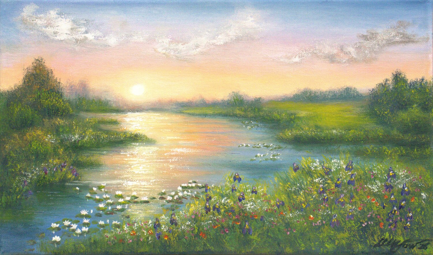 Silent evening Ludmilla Ukrow Original painting for sale