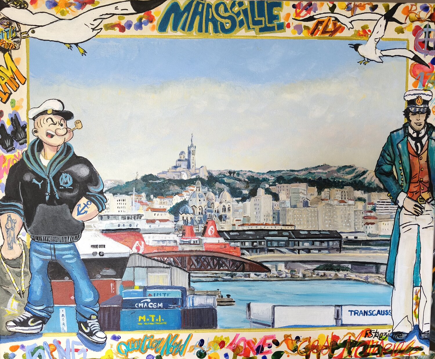 Appareillage Francis Stanzione Original painting for sale
