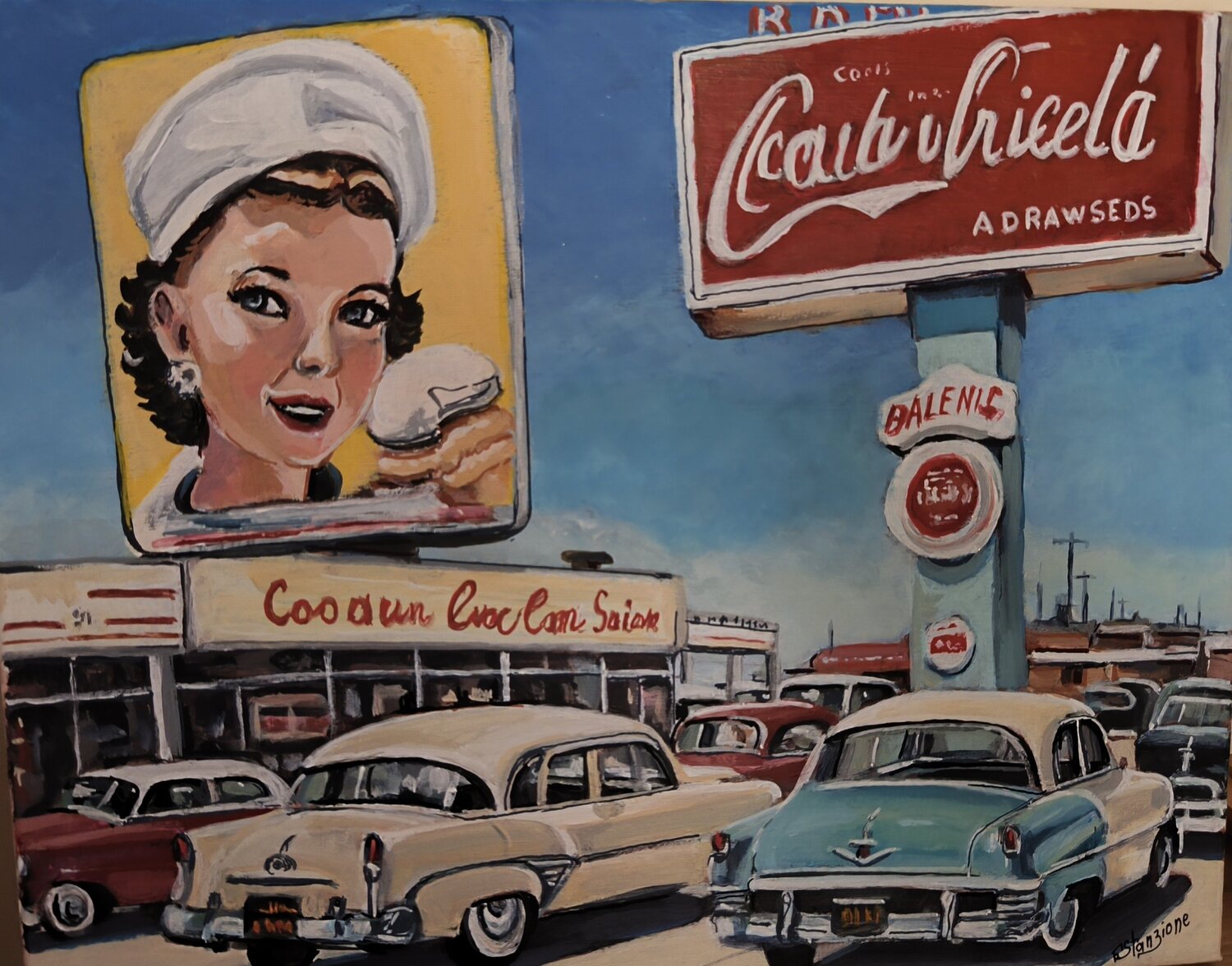 L'énigme Francis Stanzione Original painting for sale