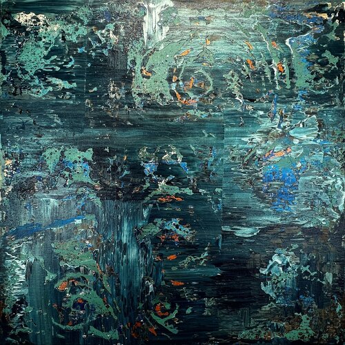 Abstrakt 2307 - "Hidden" by Inga Knaak, Painting for Sale on Select