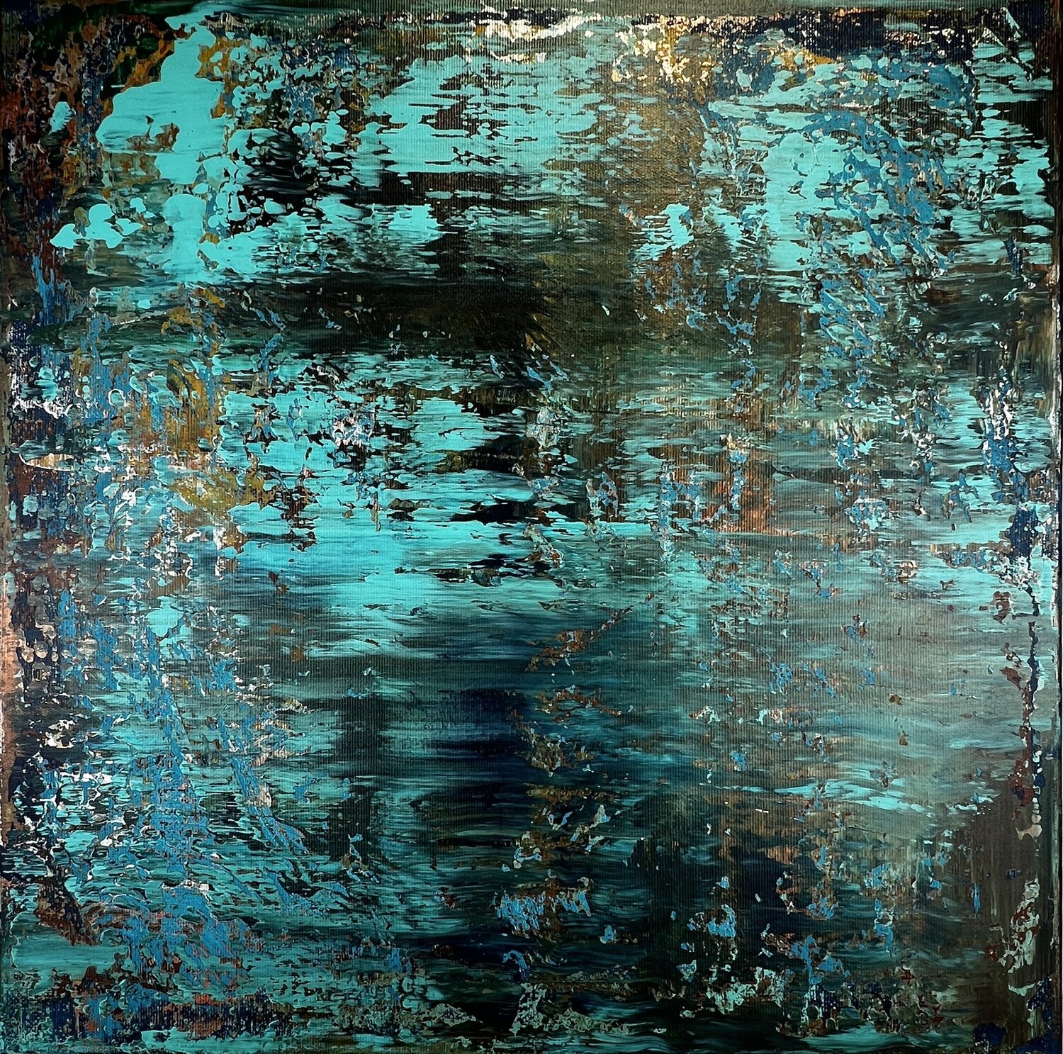Abstrakt 2226 - "Rost & Patina IV" Inga Knaak Original painting for sale