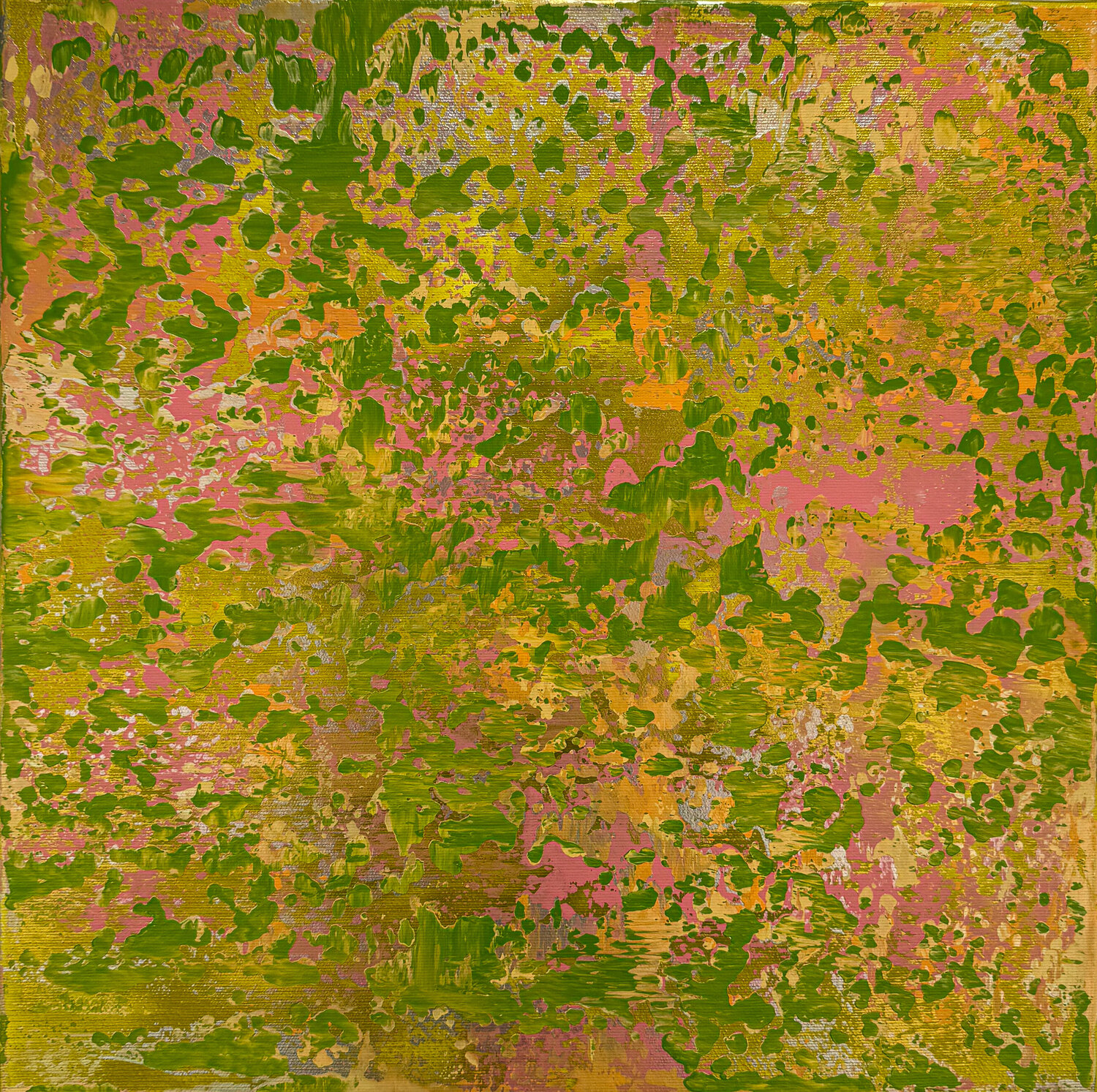 Abstrakt 2546 - "Whispers of Amber Light" Inga Knaak Original painting for sale
