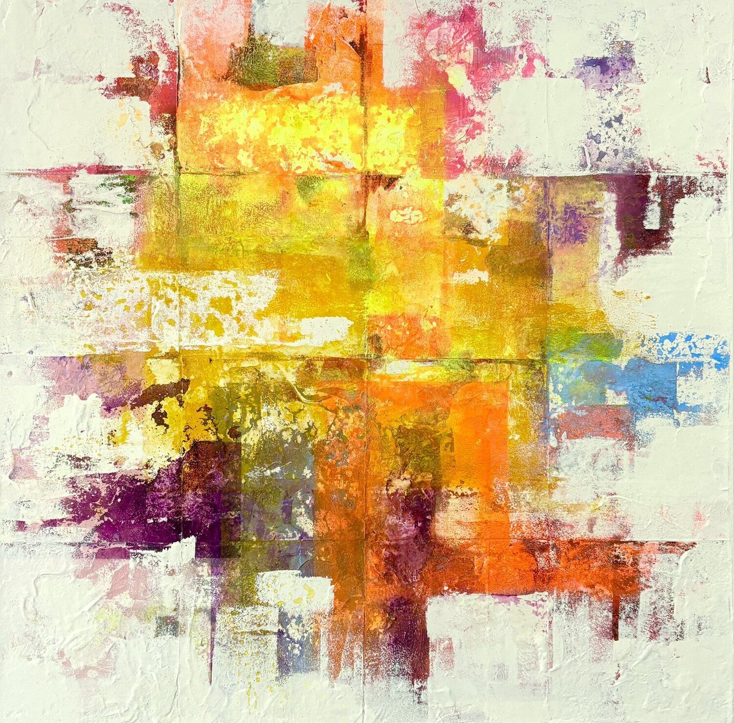 Covered White #02 Robert Tietz Original painting for sale