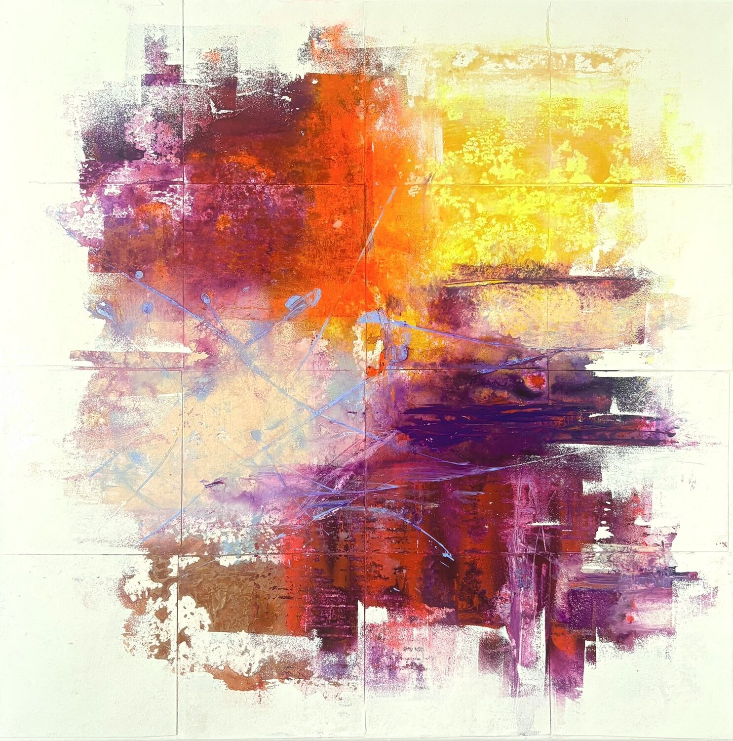 Covered White #08 Robert Tietz Original painting for sale