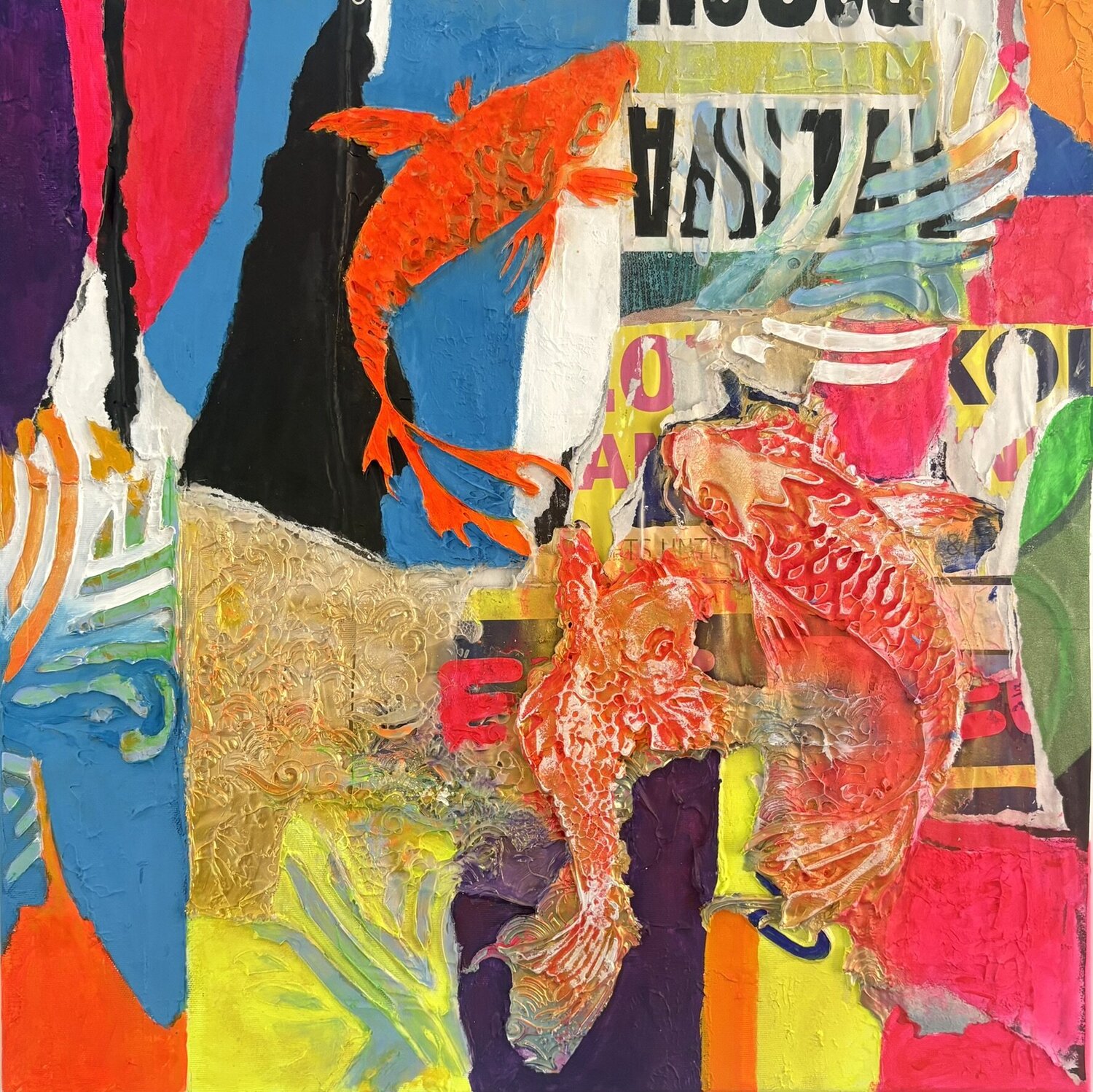 East Meets Pop Robert Tietz Original painting for sale