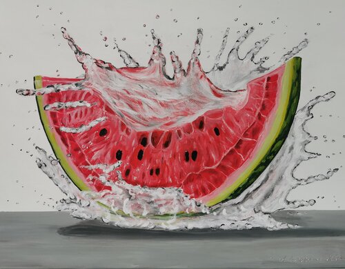 Wassermelone by Angela Weidner, Painting for Sale on Select