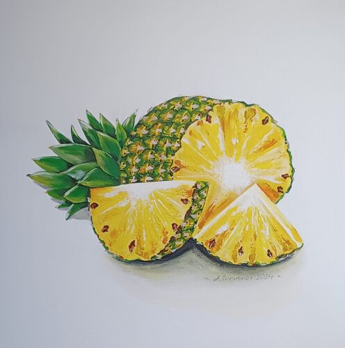 Ananas by Angela Weidner, Painting for Sale on Select