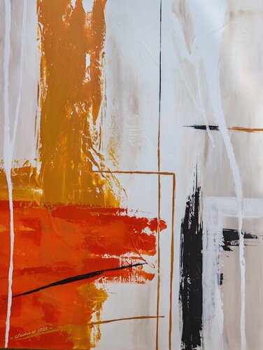 Feuer und Fragment by Angela Weidner, Painting for Sale on Select