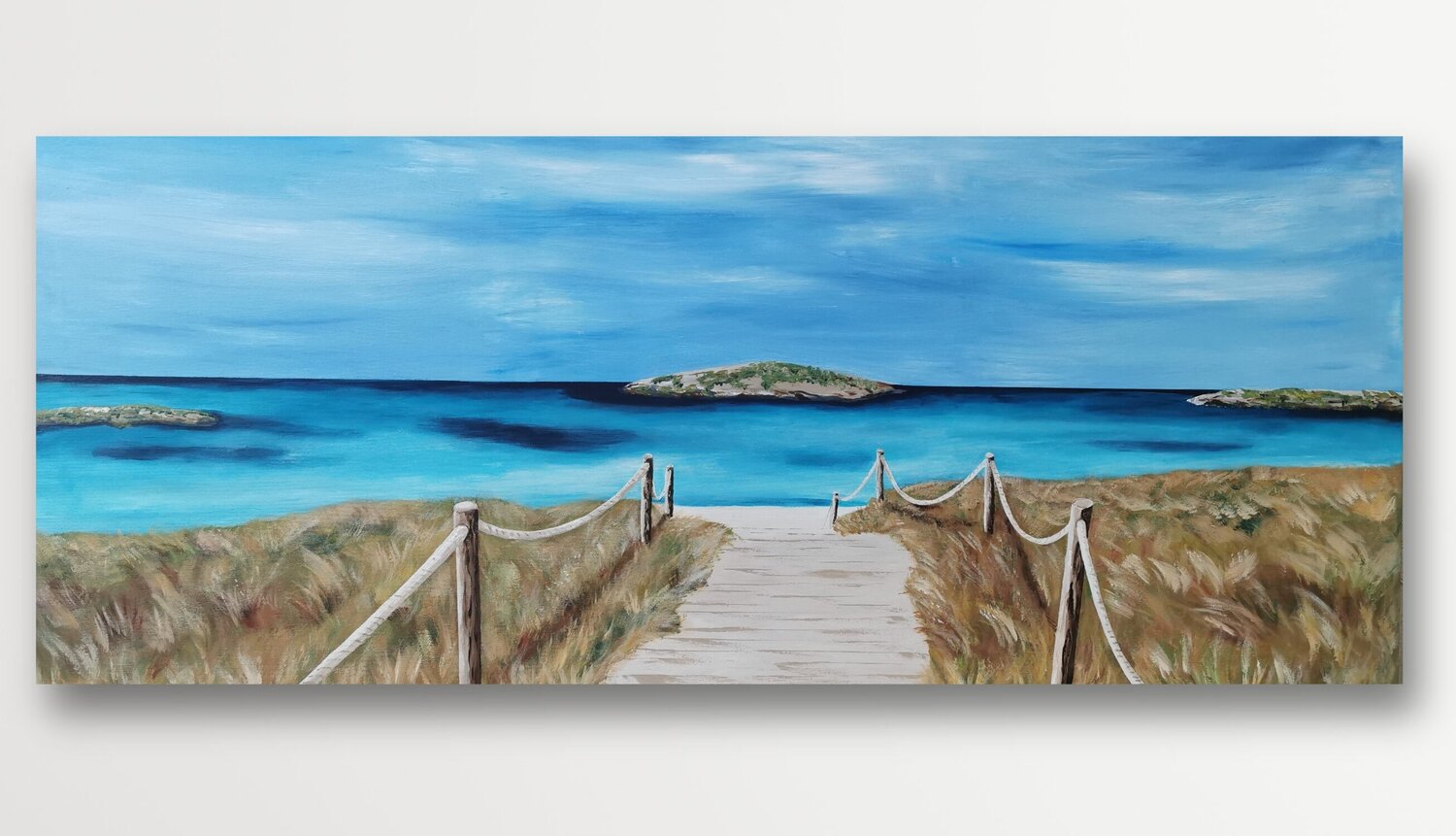 Formentera - Panorama Angela Weidner Original painting for sale