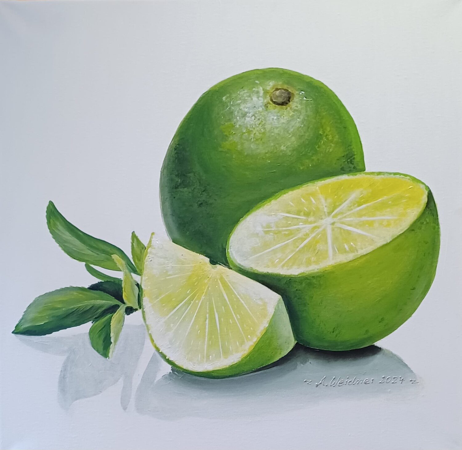 Limetten Angela Weidner Original painting for sale