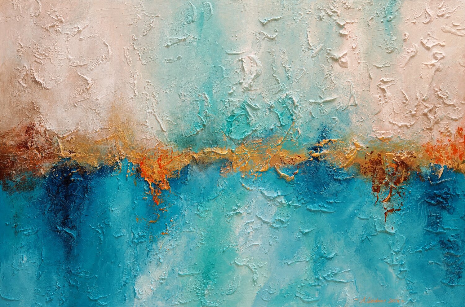 Begegnung der Elemente Angela Weidner Original painting for sale