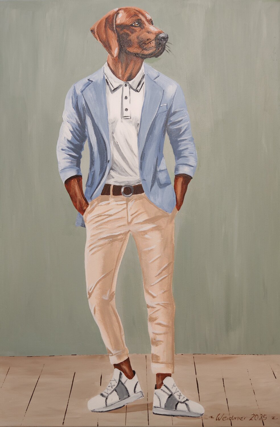 The Art of Elegance Angela Weidner Original painting for sale