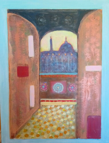 peppermint: series 5 look East by Nalini Shanthi Cook, Painting for Sale on Select