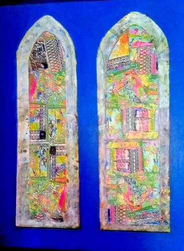 atonement : series 1 collage by Nalini Shanthi Cook, Painting for Sale on Select