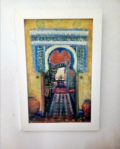 el pasaje: series 5 look East Morocco by Nalini Shanthi Cook, Painting for Sale on Select