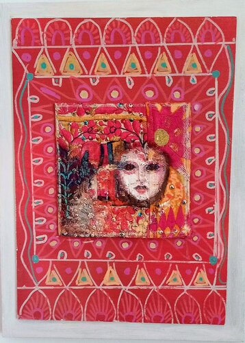 Talula : series 1 collage by Nalini Shanthi Cook, Painting for Sale on Select