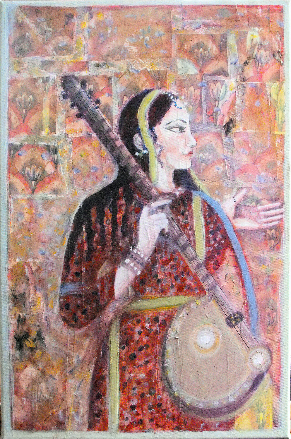 you were never reallyhere: series 5 look East Nalini Shanthi Cook Original painting for sale