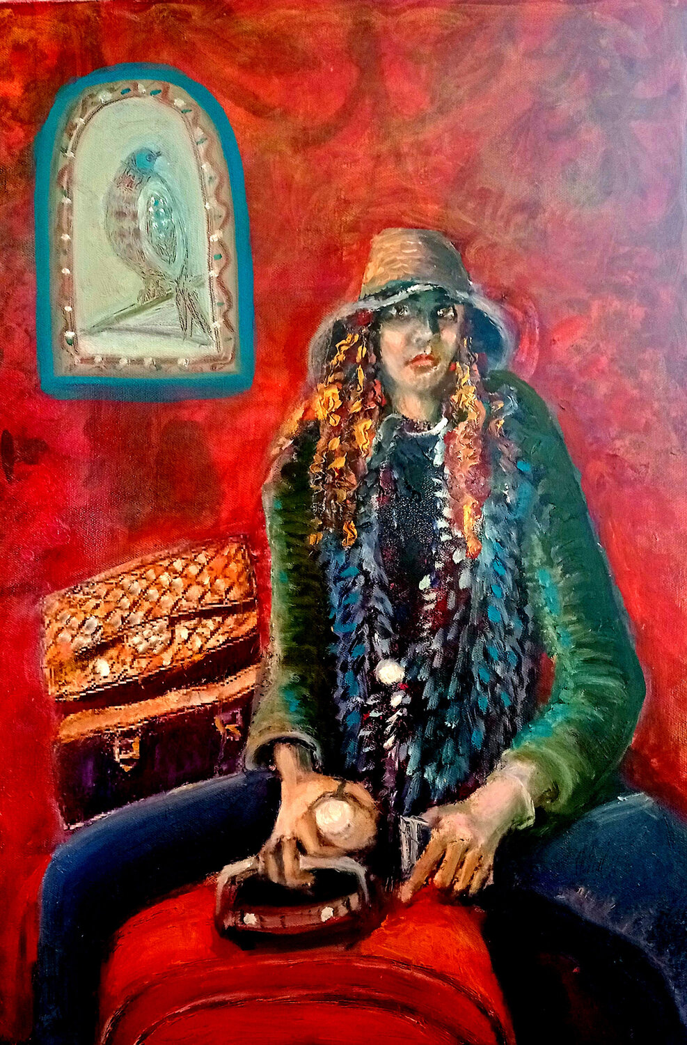 another chance to shine: series 8 woman Nalini Shanthi Cook Original painting for sale