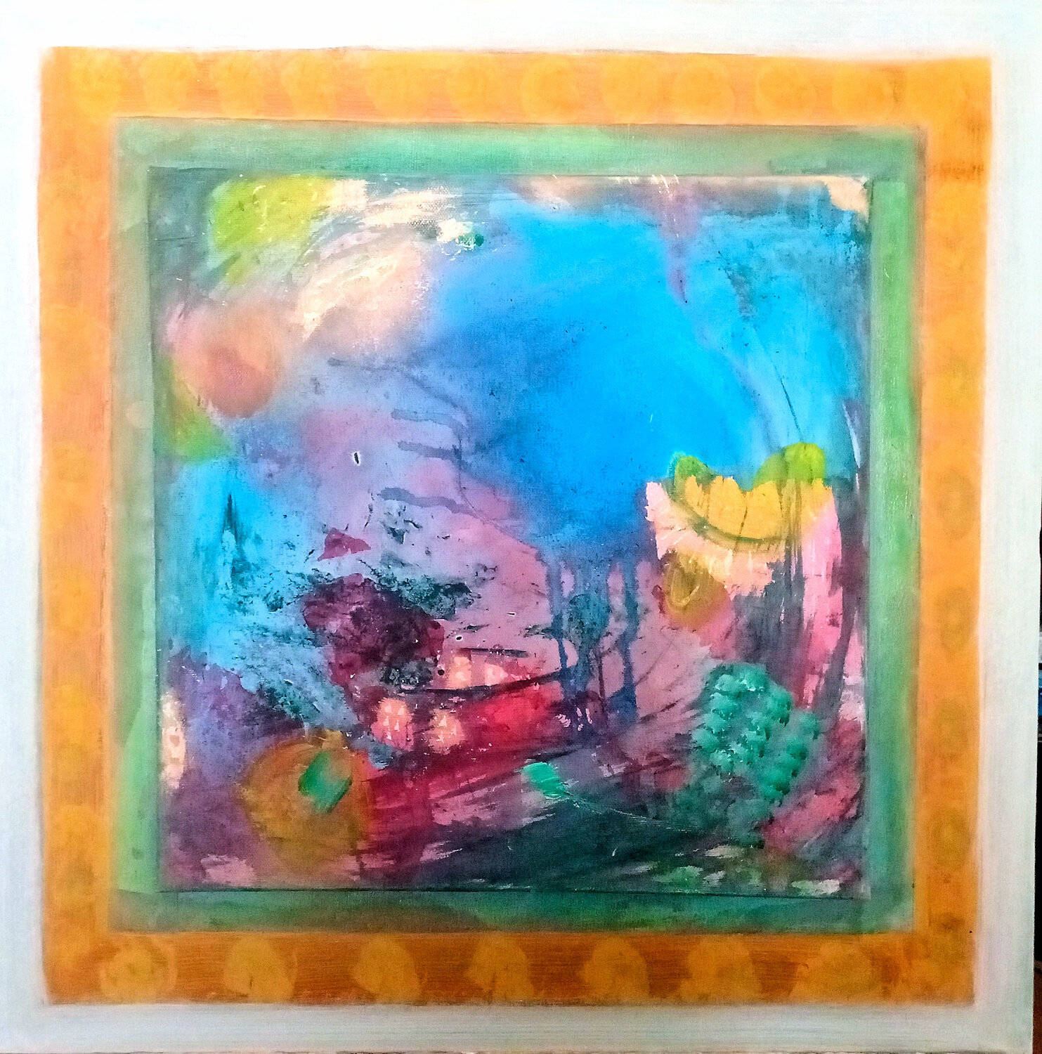 dera mandawa : series  3 abstract Nalini Shanthi Cook Original painting for sale