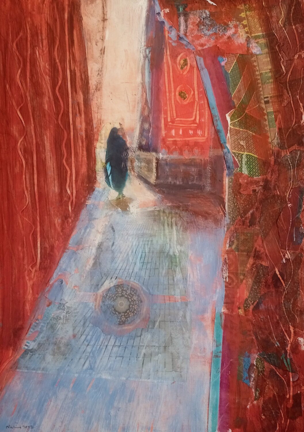 Into the light: series 5 look East, Morocco Nalini Shanthi Cook Original painting for sale