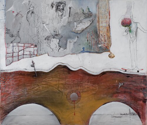 Maskerade by Steffen Mertens, Painting for Sale on Select